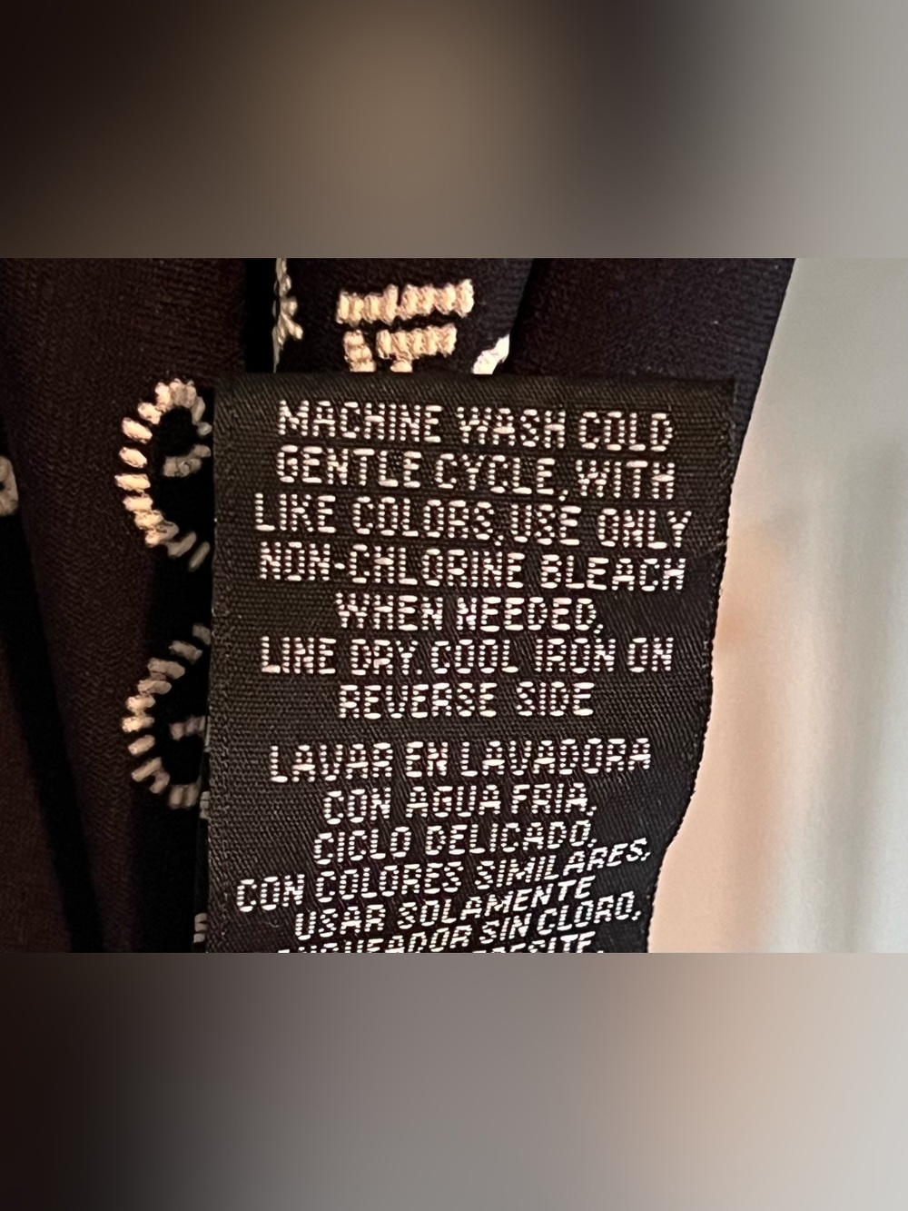 CHETTA B Black Dress with Embroidered Floral Patterns Women’s Size 10 - Picture 8 of 8